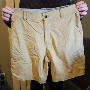 Nike Men's Khaki Flat Front Shorts